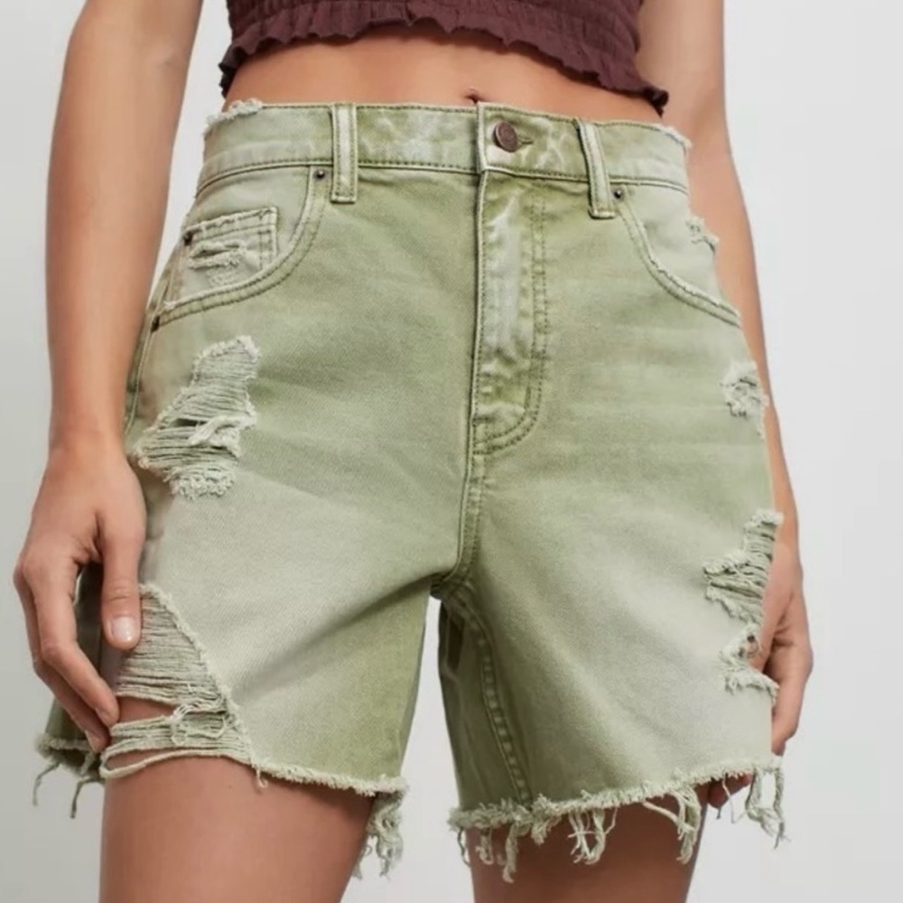 Urban Outfitters BDG Destroyed Dropped Waist Shorts